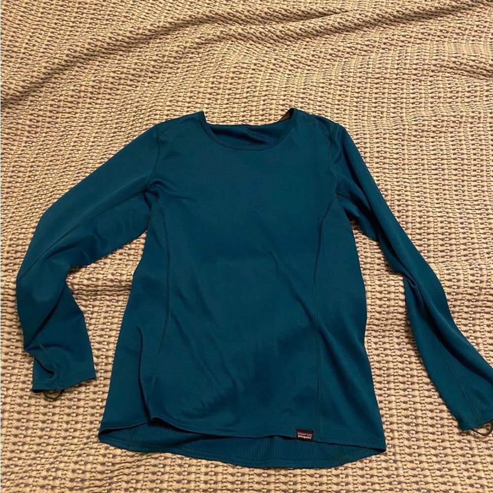 Patagonia Women's mid weight base layer set - bright blue - Picture 5 of 7